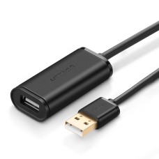 UGREEN US121 aktyvus USB 2.0 prailginimo kabelis 15m - Juodas