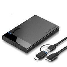 UGREEN US221 SATA External Drive Enclosure HDD 2.5" USB 3.0 USB-C - microUSB 3.0