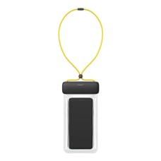 Baseus Let's Go universalus vandeniui atsparus dėklas išmaniesiems telefonams - Juodas / Geltonas