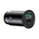 Baseus Circular Metal PPS Quick Charger Car Charger 30W (Support VOOC) - Black