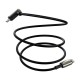 Angle cable USB-C 3.1 Baseus Hammer 100W PD 4K 1.5m - Black / Grey