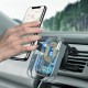 Baseus Rock Solid car holder with 10W wireless charger - Silver