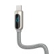 Baseus Display kabelis USB į Type-C 5A 1m - Sidabrinis
