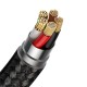 Baseus Zinc magnetinis kabelis USB-C 3A 1m - Juodas