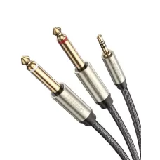 UGREEN AV126 3.5mm - 2x TRS 6.35mm cable 1m grey