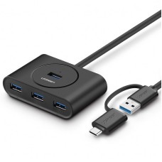 UGREEN HUB USB 3.0 + USB-C 3.1 4-ports OTG