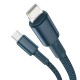 Baseus High Density Braided Cable Type-C to Lightning PD 20W 1m - Blue