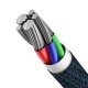 Baseus High Density Braided Cable Type-C to Lightning PD 20W 1m - Blue