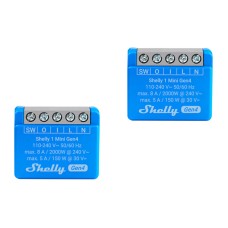 2 Shelly 1 Mini Gen4 Zigbee / Matter valdiklių rinkinys
