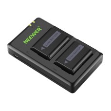 2 Sony pakaitinių baterijų ir NEEWER NP-FW50 įkroviklio rinkinys