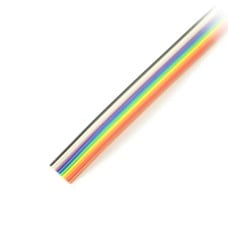 Ribbon cable 10 vein color IDC raster 1.27mm - roll 30.5m