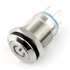 ON-OFF jungiklis monostabilus - PBW-12BPW - 2A/250V - plokščias žalias