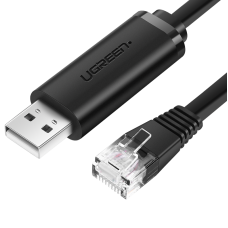 UGREEN CM204, RS232 Console Cable For Network Devices, 1.5m - Black