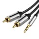 Vention audio cable 3.5mm - 2x RCA 3m - Black