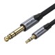 3.5mm TRS Male to 6.35mm Male Audio Cable 1m Vention BAUHF Gray