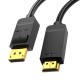 Vention 4K 30Hz DisplayPort 1.2 - HDMI 1.4 kabelis 2m - Juodas