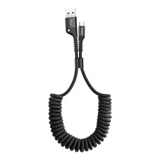 Baseus Spring USB-C kabelis 1m 2A - Juodas