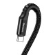 Baseus Spring USB-C kabelis 1m 2A - Juodas