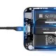 Baseus Spring USB-C kabelis 1m 2A - Juodas