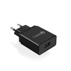 UGREEN CD122 18W QC 3.0 USB sieninis įkroviklis - Juodas