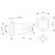 ON-OFF bistable switch - PBW-16APS - 2A/250V - flat red round