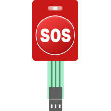 Self-adhesive membrane keypad - 1 SOS key