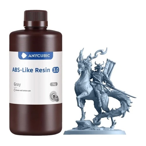 ANYCUBIC ABS tipo derva 3.0 (pilka) ANYCUBIC ABS tipo derva 3.0 (pilka)