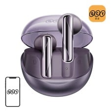 Ausinės TWS QCY AilyBuds Clear T32 (violetinė)