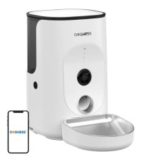 Automatinė gyvūnų šėrykla su Camera Dogness F15 4L su nerūdijančio plieno dubenėliu (balta)