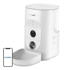 Automatic pet feeder with Camera Dogness F15 4L with melanine bowl (white)