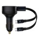 Car Charger Baseus Enjoyment with cable USB-C, 33W (Black)