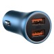 Baseus Golden Contactor Pro car charger 2x USB QC SCP 40W - Blue