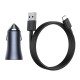 Baseus Golden Contactor Pro car charger USB + USB-C QC4.0+ PD SCP 40W - Grey