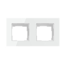 Avatto 2 lizdų TS20 šviesos jungiklio rėmelis (baltas)