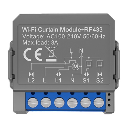 Avatto CMS16-RF-1 išmanusis WIFI+RF užuolaidų modulis Avatto CMS16-RF-1 išmanusis WIFI+RF užuolaidų modulis