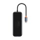 Baseus 4 az 1-ben HUB adapteris USB-C – 4xUSB 3.0 (sötétszürke)