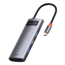 Baseus adapteris 5in1 USB-C šakotuvas 3x USB 3.0 + HDMI + USB-C PD