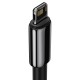 Baseus Tungsten Gold Cable USB to iP 2.4A 1m - Black