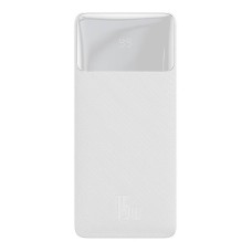 Baseus Bipow Powerbank, 20 000 mAh, 15 W (balta)