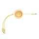 Baseus Bright Mirror 2 USB 3-in-1 cable for micro USB - USB-C - Lightning 3.5A 1.1m - Yellow