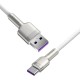 Baseus Cafule USB-USB-C kabelis 66W 1m - Baltas