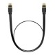Baseus Cat 7 UTP Ethernet RJ45 Cable Flat 0.5m black
