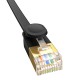 Baseus Cat 7 UTP Ethernet RJ45 Cable Flat 0.5m black