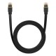 Baseus Cat 7 UTP Ethernet RJ45 kabelis plokščias 5 m juodas