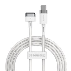 Baseus Zinc magnetinis USB-C į MagSafe kabelis 60W 2m - Baltas