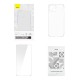 Baseus Crystal serijos magnetinis dėklas, skirtas iPhone 14 Plus + grūdintas stiklas