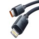 Baseus Crystal kabelis USB-C - Lightning 20W PD 1.2m - Juodas