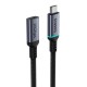 Baseus didelės raiškos prailginimo kabelis USB-C, 10 Gbps, 1 m (juodas)