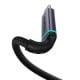 Baseus didelės raiškos prailginimo kabelis USB-C, 10 Gbps, 1 m (juodas)