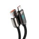 Baseus Display Cable USB - USB C 66W 1m - Black